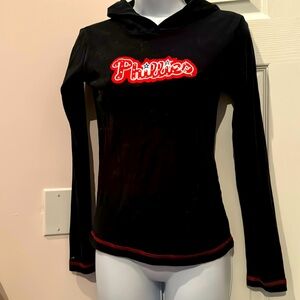 Phillies Long sleeve hooded Top